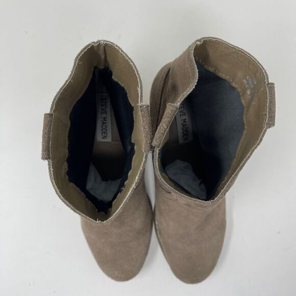 Steve Madden Women Ankle Boots Heeled Brown Size 6 - Picture 2 of 11
